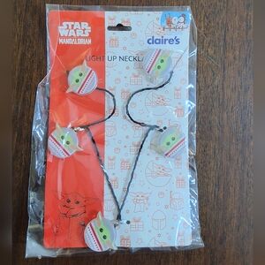 Star Wars Mandalorian Baby Yoda Christmas Light Up Necklace